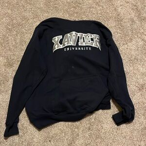 Xavier University Champion Hoodie, Size Large